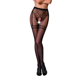 PE S012 Strumpfhose open (ouvert tights) black