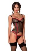 AV Duru corset black-red