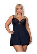 OB Drimera babydoll & thong blue Size Plus