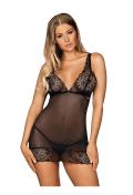 OB Firella chemise & thong black