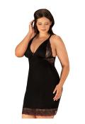 OB Vanessme chemise & thong black Size Plus