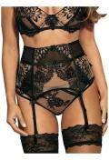 V-8992 garter belt black